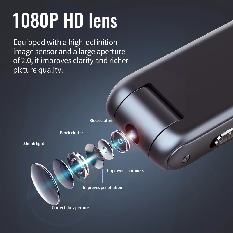 AIGLASSZ Trek TK06 – 1080P Mini Thumb Camera with Leather Keychain Cover - Image 5