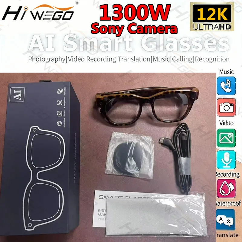 Hiwego AI Smart Sunglasses – 13MP Camera, ChatGPT & Calls - Image 8