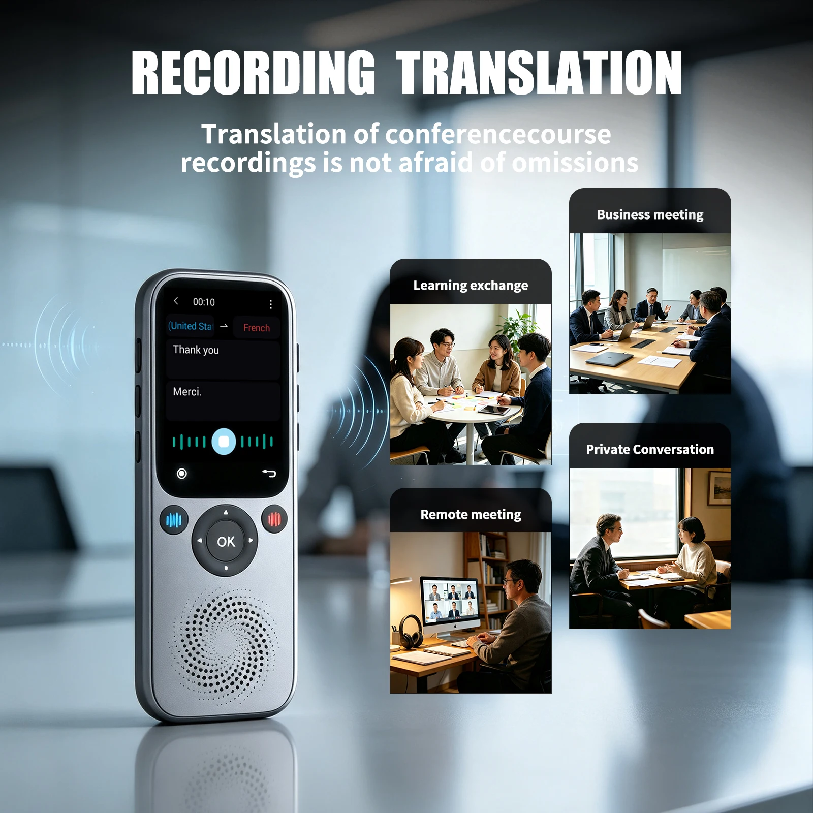 AIGLASSZ Lingo L01 – 138-Language Real-Time AI Translator Device with ChatGPT - Image 4
