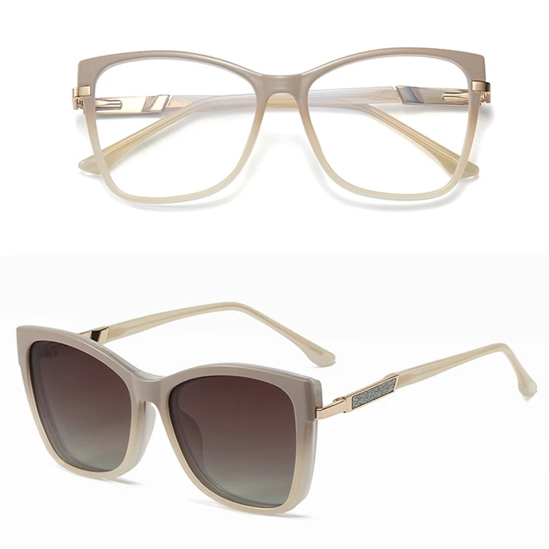 Vicky TR90 Magnetic Clip-On Polarized Sunglasses – Optical Frame - Image 9