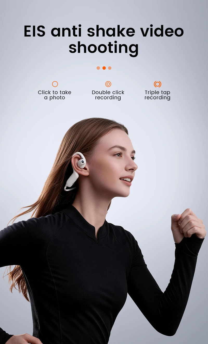 AIGLASSZ Lingo Buds LB01 – Bone-Conduction Camera Headphones, 8MP Camera & AI - Image 4