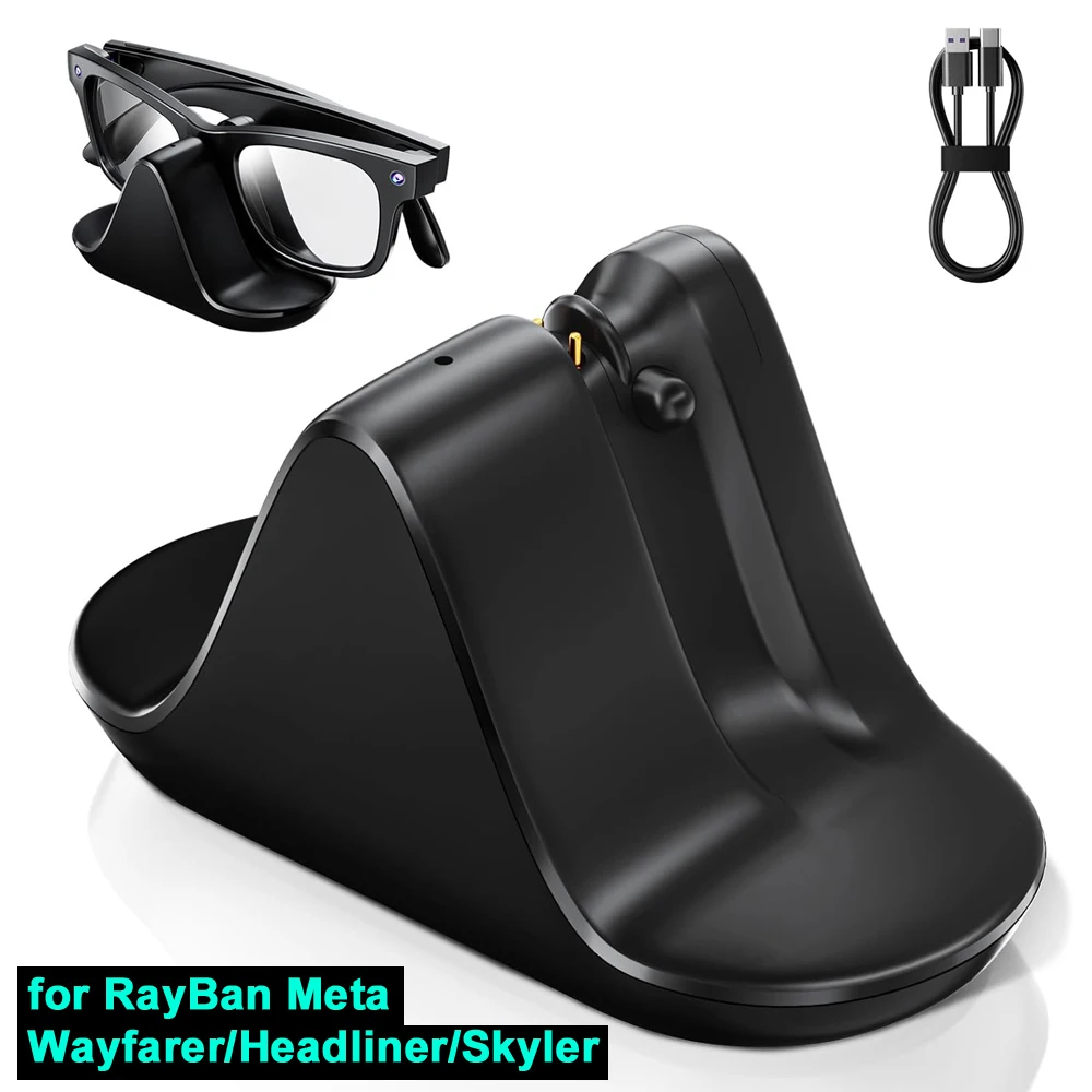Mini Travel Charging Dock for Ray-Ban Meta Smart Glasses (USB-C)