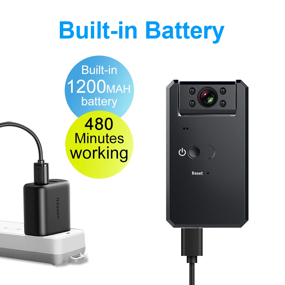 MD90-1 1080P Mini Body Camera – Night Vision Voice & Video Recorder - Image 5