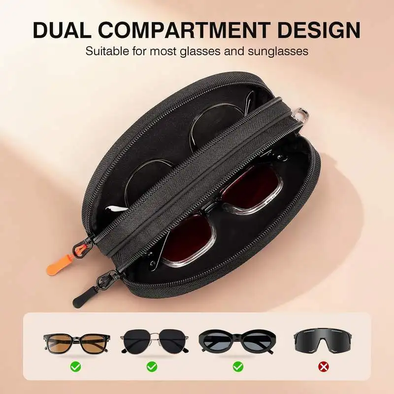 AIGLASSZ Case C18 – Double-Layer Waterproof Sunglasses Case, Shockproof Travel Box - Image 4