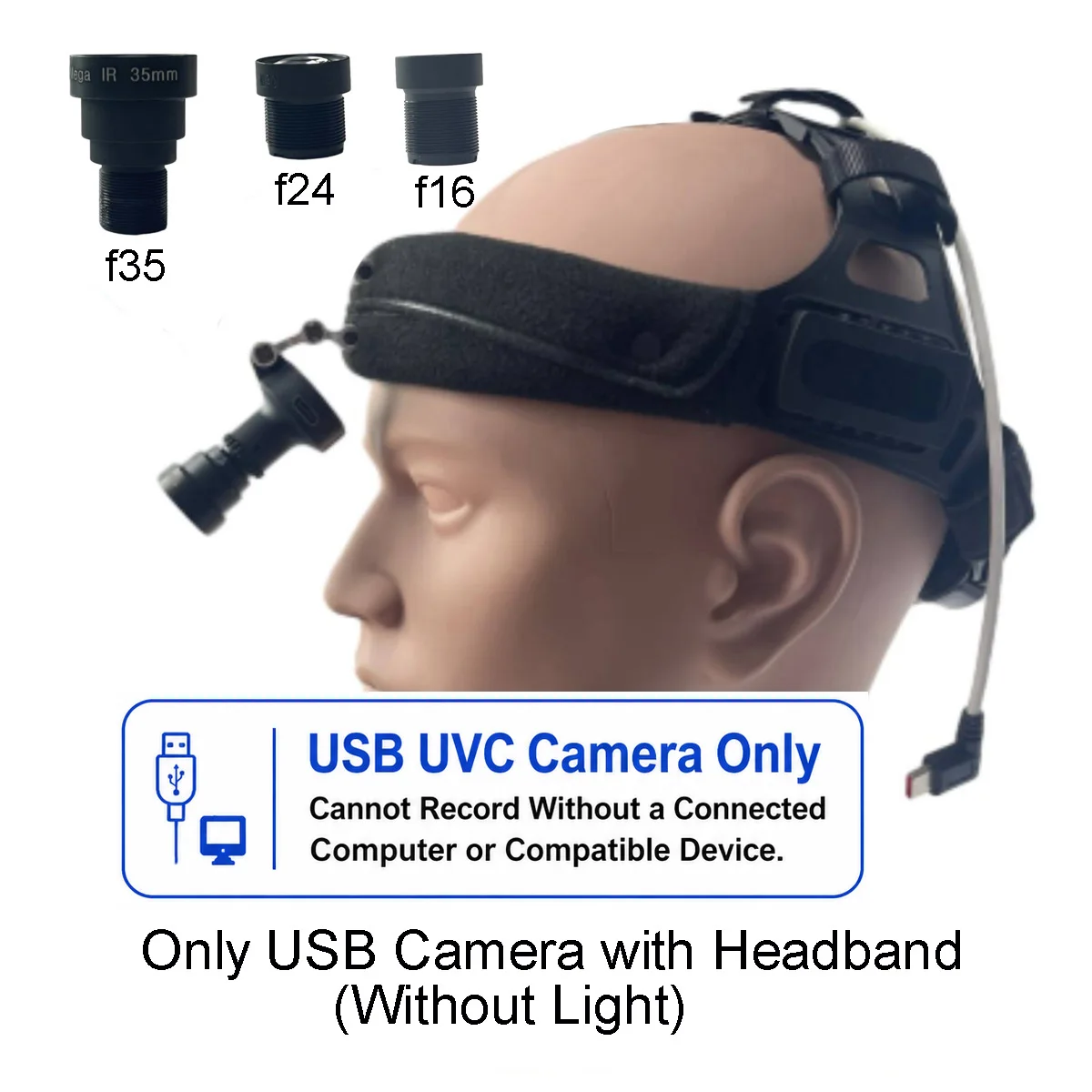 AIGLASSZ Trek Helm TH12 – 4K USB Headband Camera with LED Headlight, Hands-Free - Image 8