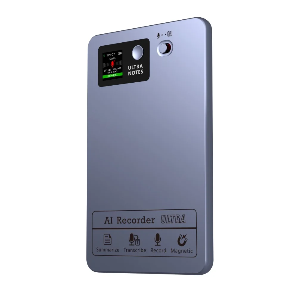 AIGLASSZ Note N01 – Magnetic AI Voice Recorder for iPhone, 64GB, 118 Languages - Image 5