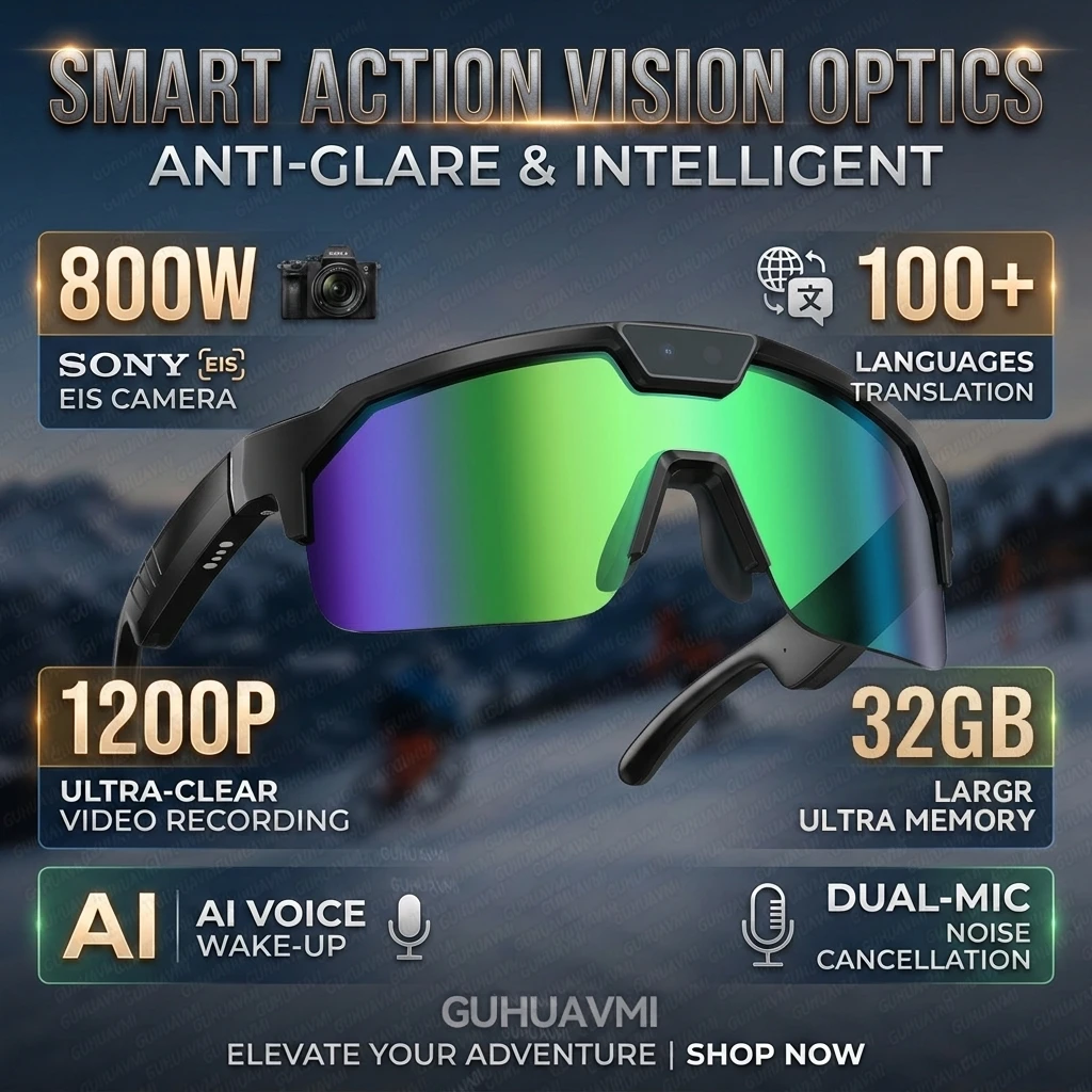 AIGLASSZ Vision V41 – AI Cycling Goggles, Anti-Shake Camera & Open-Ear Audio - Image 10