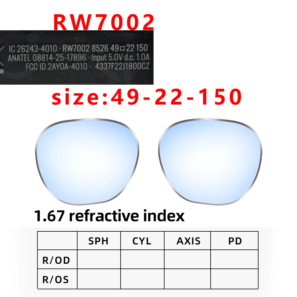 Custom Prescription Photochromic Lenses for Ray-Ban Meta Blayzer Optics Gen 2 - Image 9