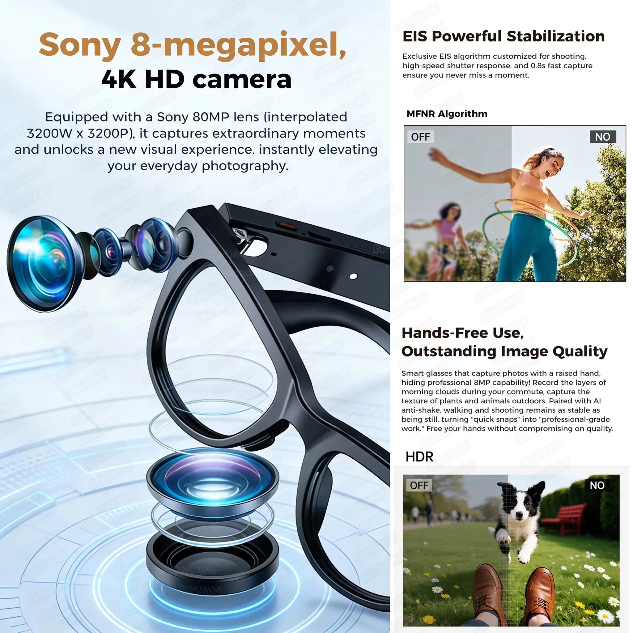 M02 Ultra AI Smart Sunglasses – 1080P Camera, ChatGPT & 3600mAh Case - Image 3