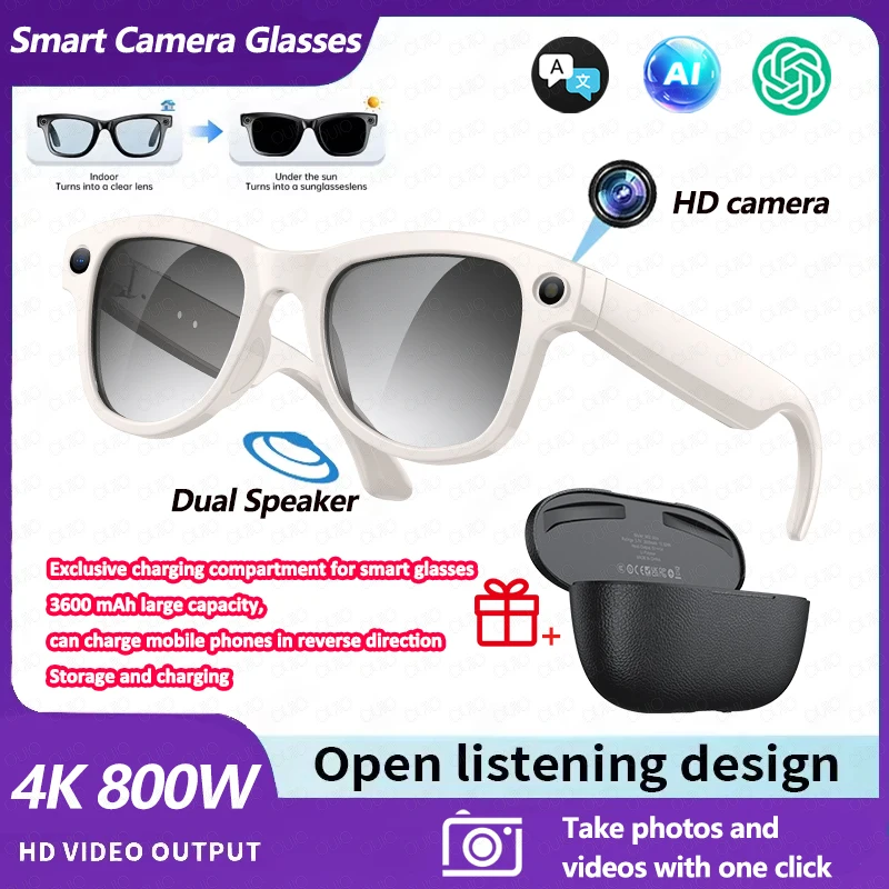 AIGLASSZ Vision V36 – 8MP AI Smart Glasses with 3600mAh Charging Case - Image 10