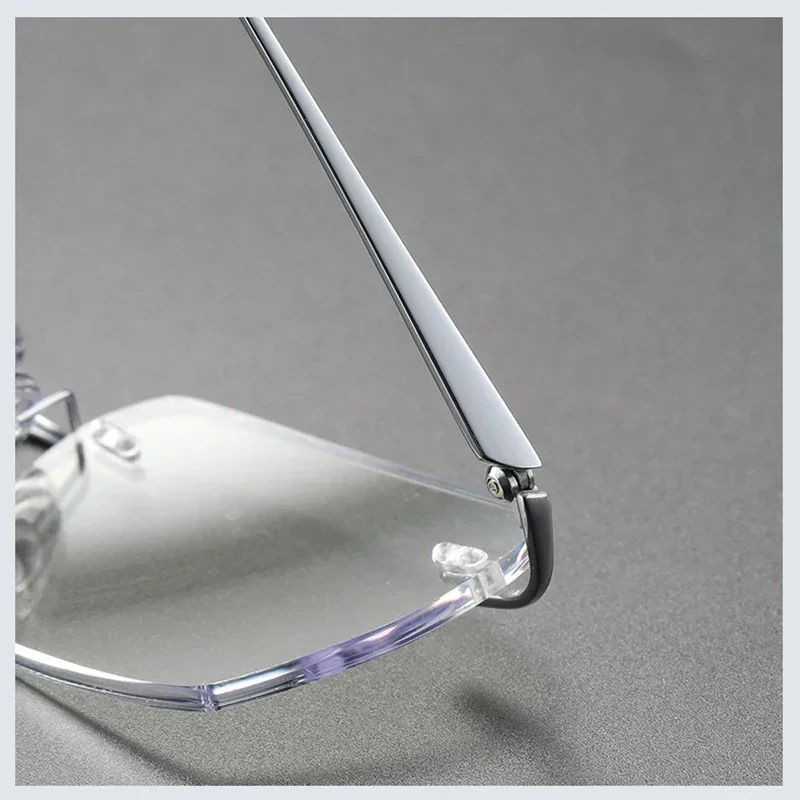 KJDCHD Rimless Titanium Prescription Glasses – Photochromic Lenses - Image 6