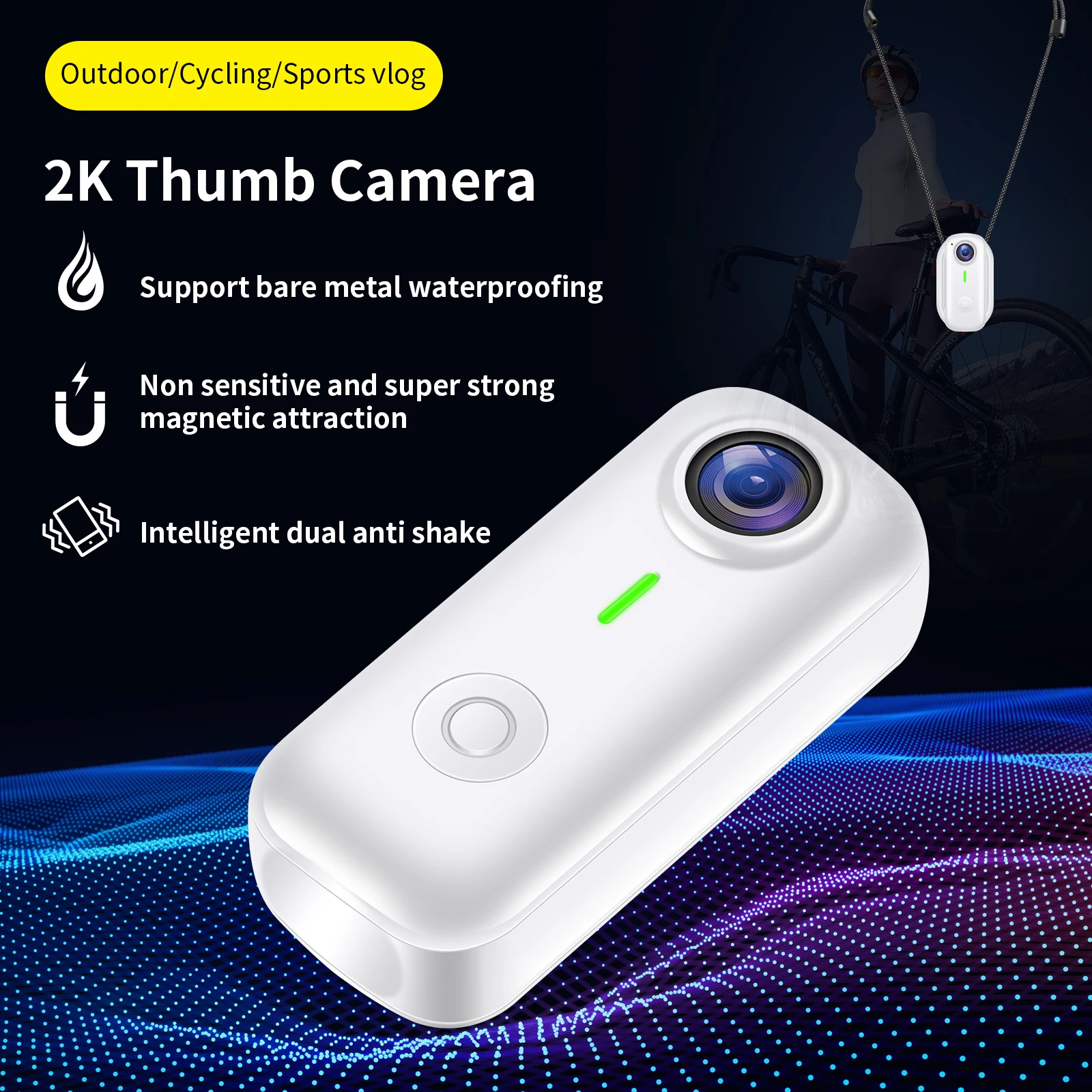 AIGLASSZ Trek Mini TM01 – Magnetic 1080P Wearable Action Camera, Wi-Fi & Night Vision - Image 4