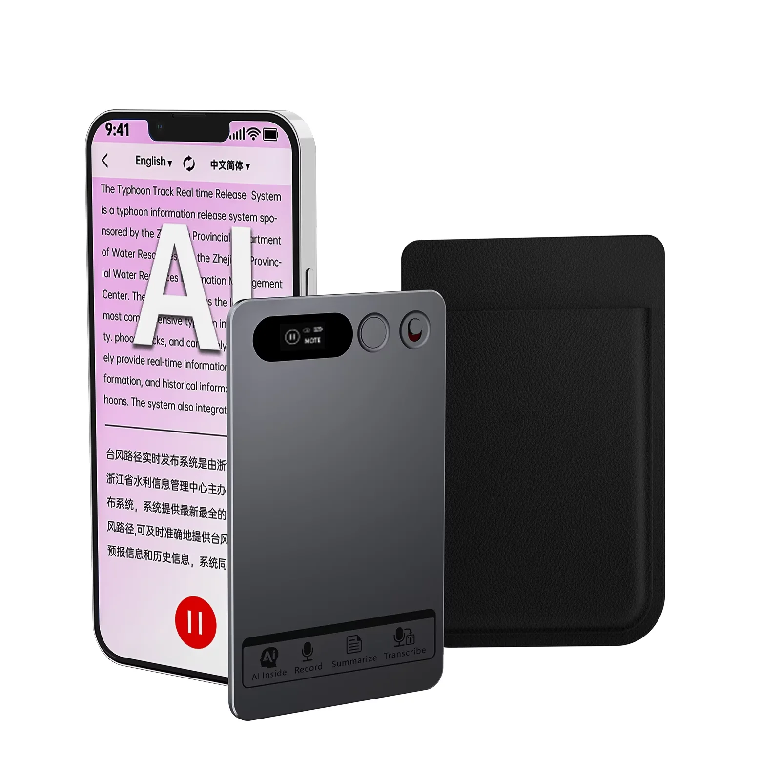 AIGLASSZ Note N16 – Magnetic AI Voice Recorder, 64GB, 118 Languages, App Summaries - Image 4