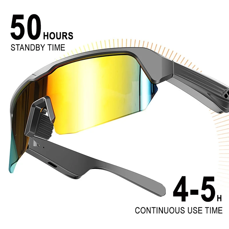 AIGLASSZ Tone T04 – Polarized Bluetooth Audio Sunglasses for Cycling & Running - Image 3