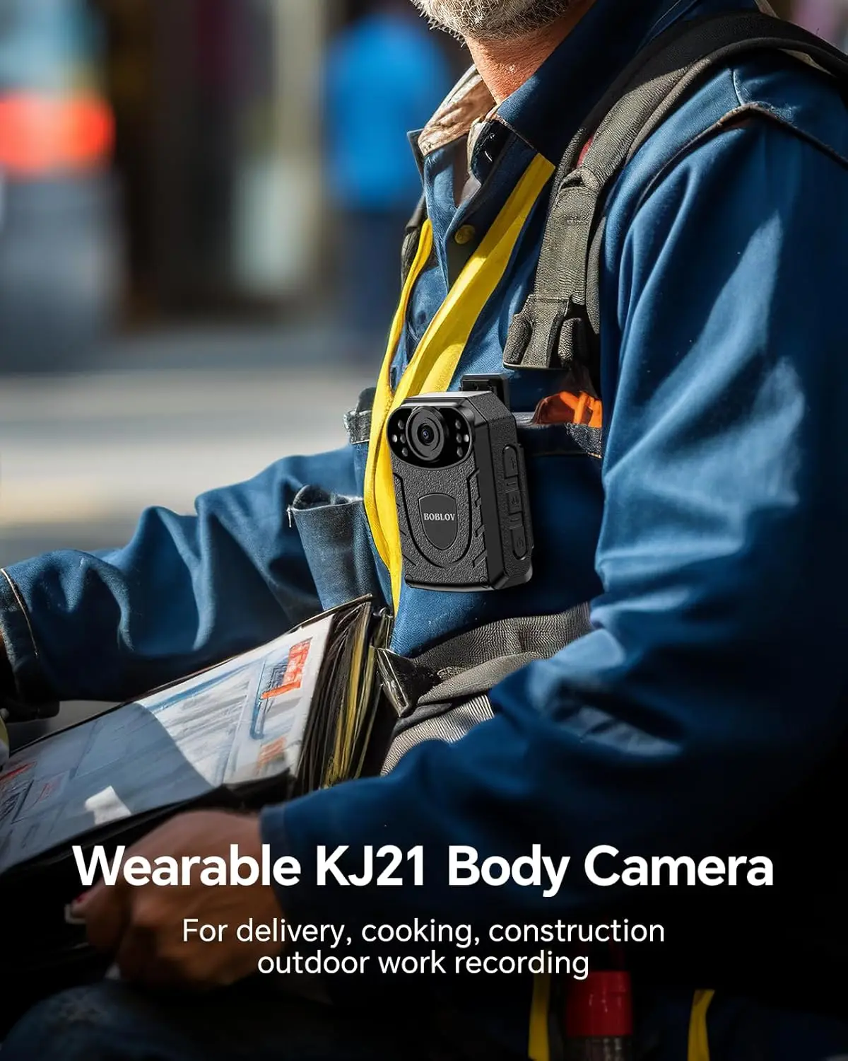 Boblov KJ21 1296P Body Camera – 10-Hour Recording, Night Vision - Image 5
