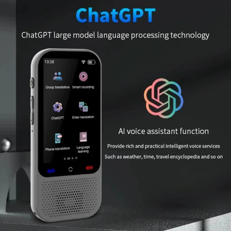 S80 Pro AI Translator – 138 Languages, 19 Offline, ChatGPT & Photo - Image 4