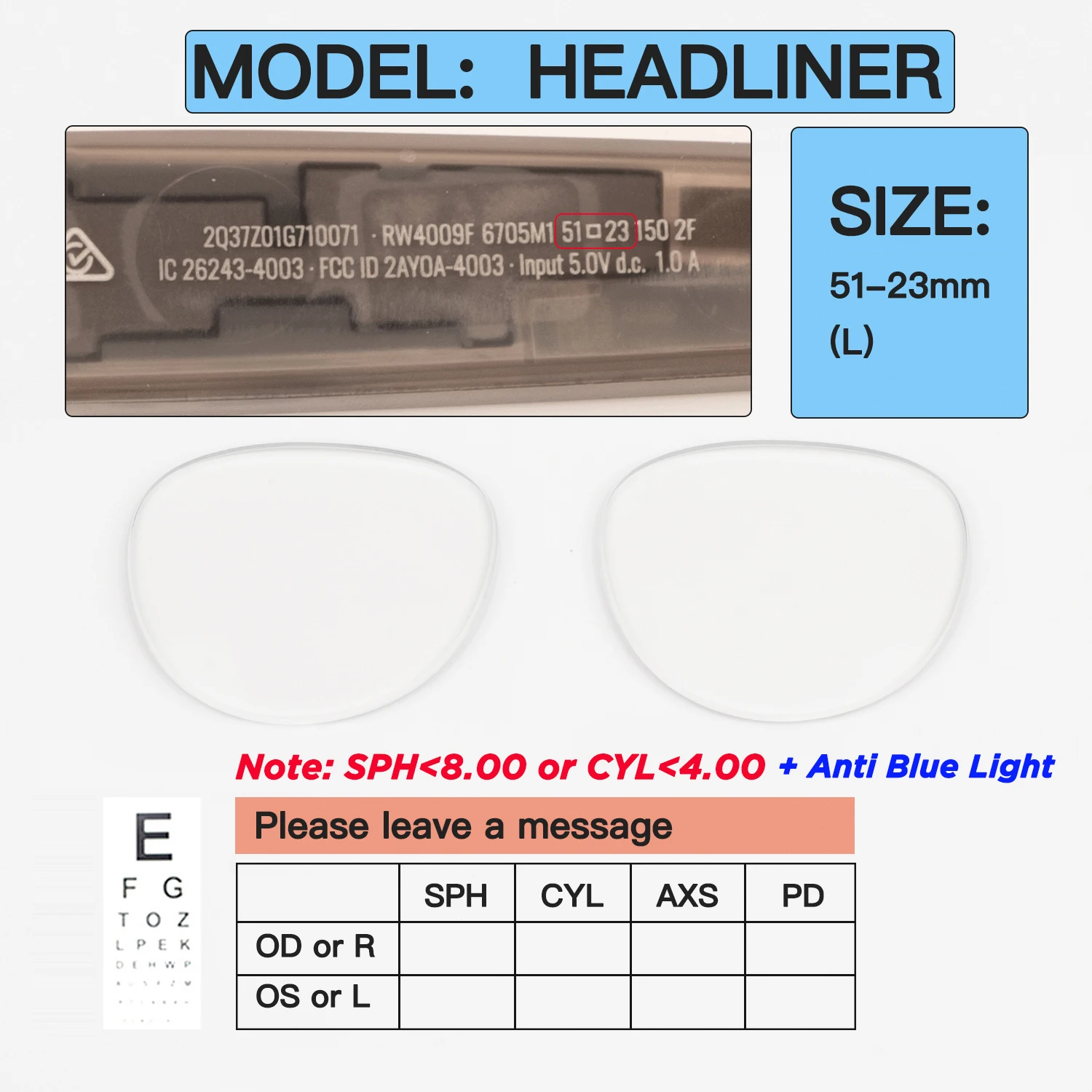 Custom Prescription Lenses for Ray-Ban Meta Wayfarer, Headliner & Skyler - Image 20