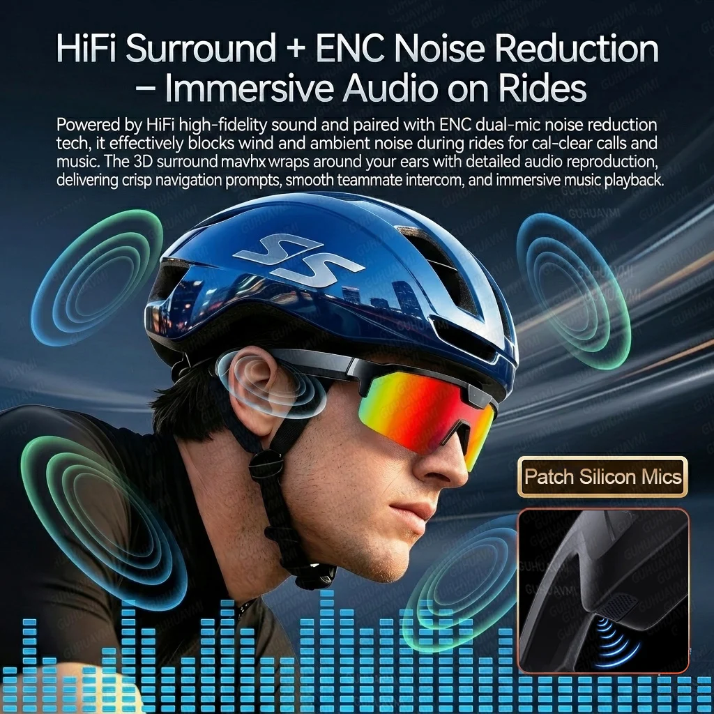 AIGLASSZ Vision V61 – 8MP Camera Smart Sunglasses, AI Assistant, EIS Video - Image 5