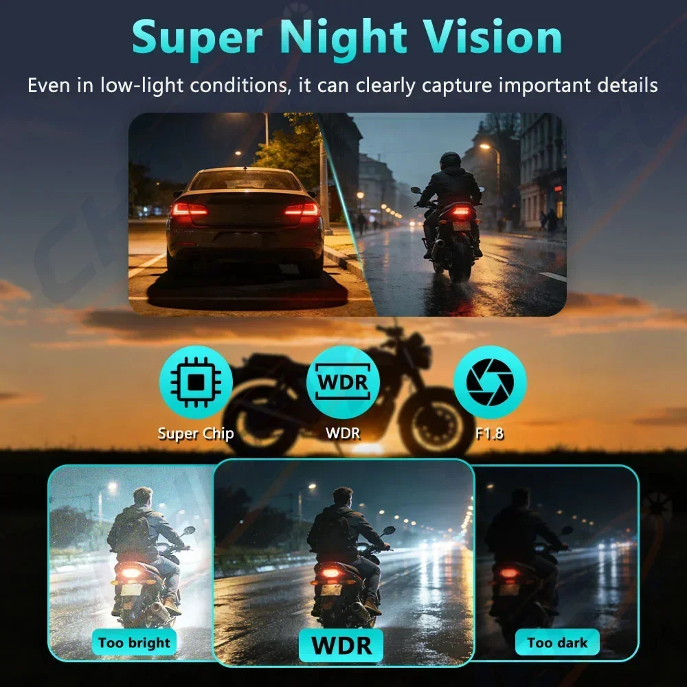 AIGLASSZ Trek Helm TH06 – 2K IP65 Motorcycle Helmet Dash Camera, Bike & E-Bike - Image 3
