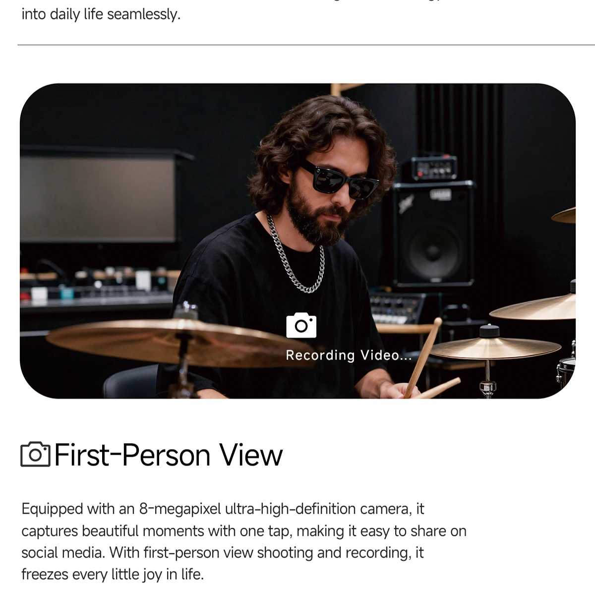 MT5 Ultra AI Smart Sunglasses – 8MP Camera & Real-Time Translation - Image 4
