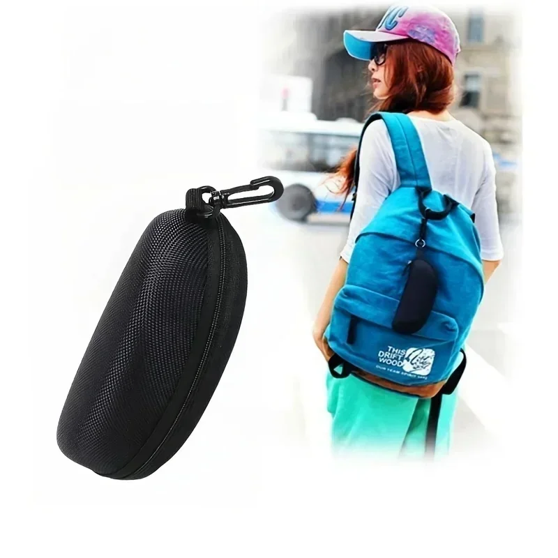 AIGLASSZ Case C09 – Zipper Oxford Sunglasses Cases with Hook, 5 Pack - Image 5