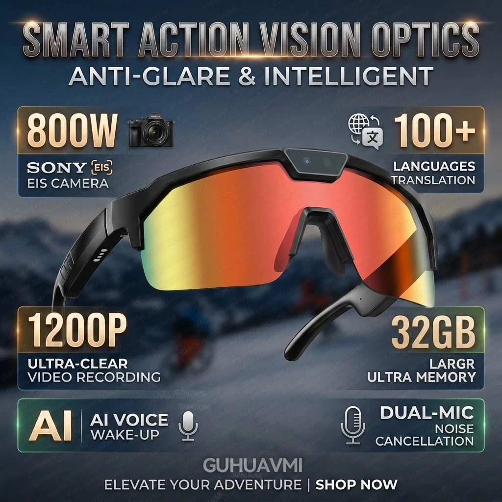 AIGLASSZ Vision V41 – AI Cycling Goggles, Anti-Shake Camera & Open-Ear Audio - Image 9
