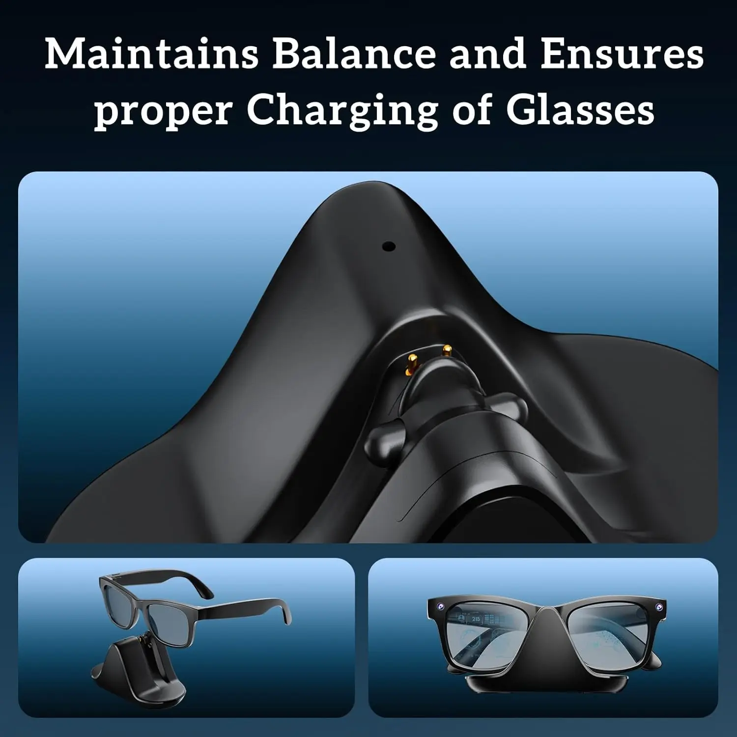 LED Charging Dock for Ray-Ban Meta Wayfarer (RW4006/RW4008) - Image 2