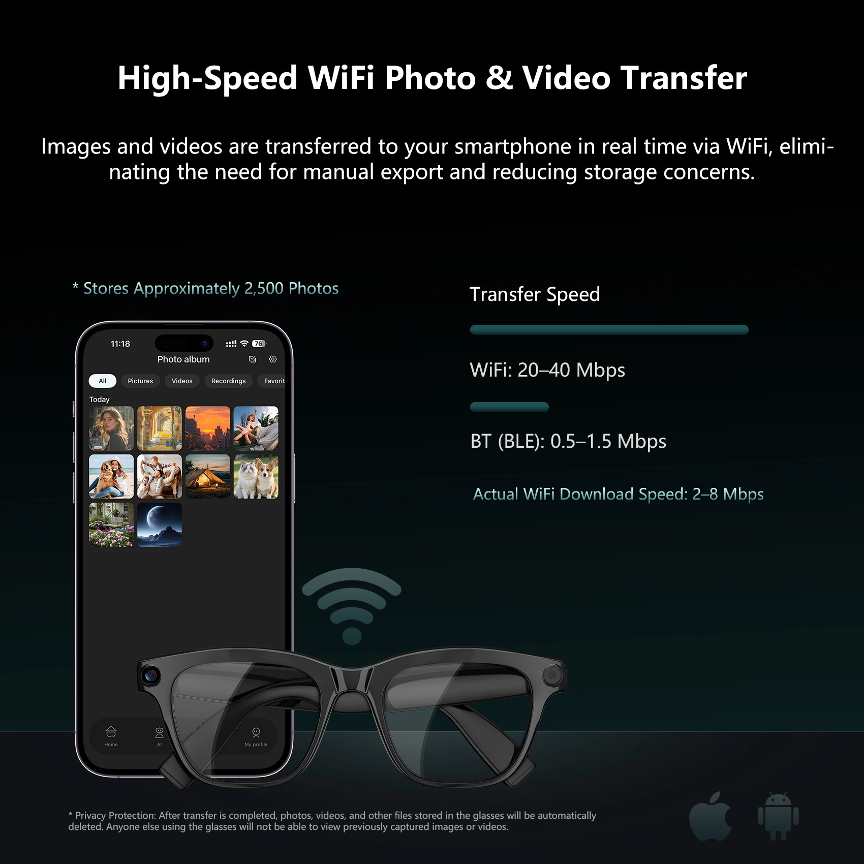 Blackview BV300 4K AI Glasses – Color-Changing Lenses & Translation - Image 5