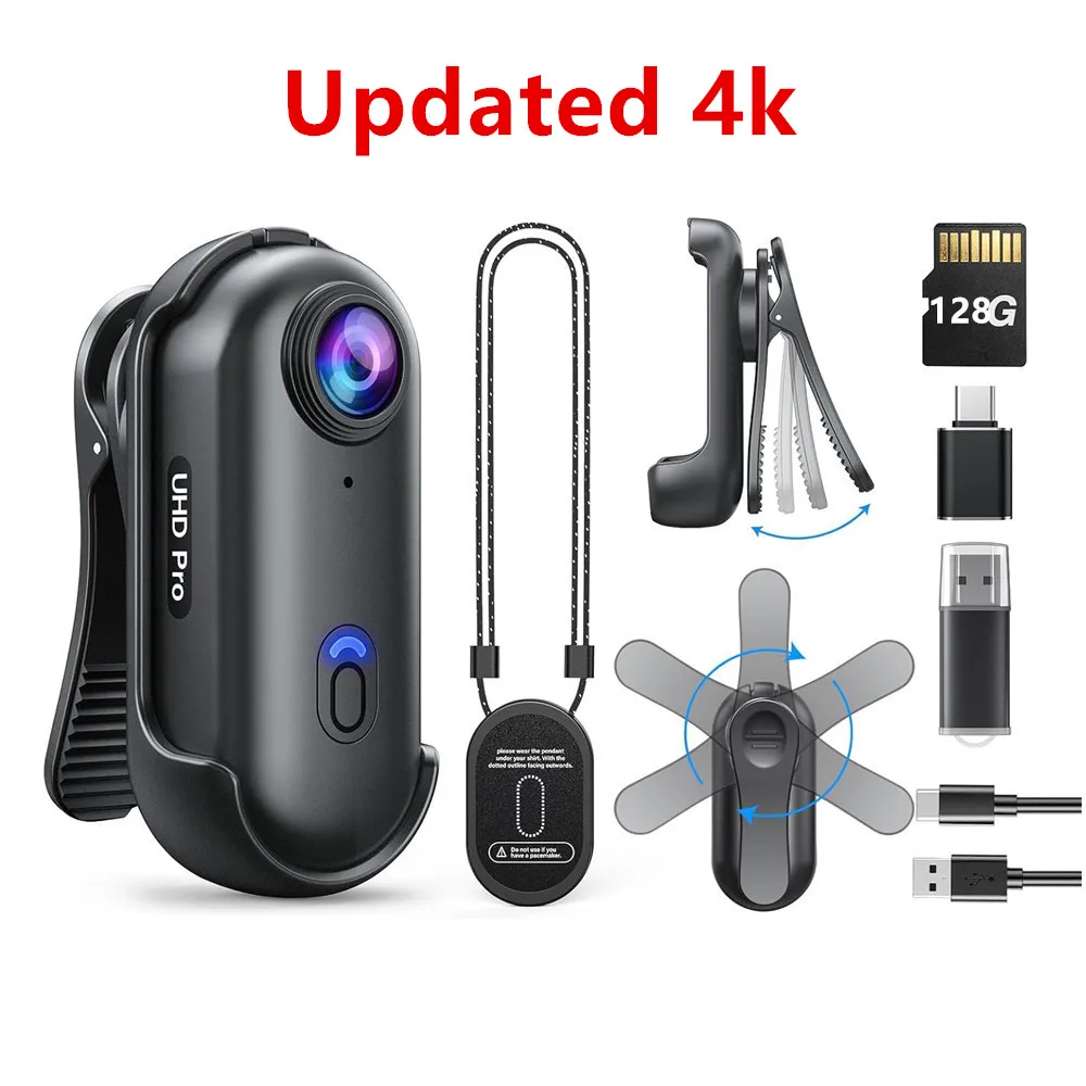 AIGLASSZ Trek TK07 – 1080P Mini Body Camera with Rotatable Clip, Wearable Recorder - Image 8