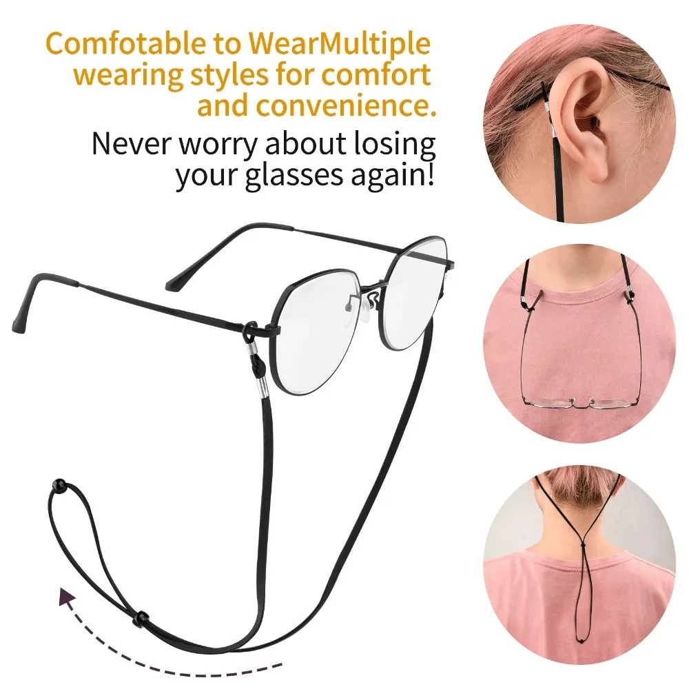 AIGLASSZ Strap ST03 – Anti-Lost Adjustable Suede Eyeglass Lanyard, Unisex - Image 6