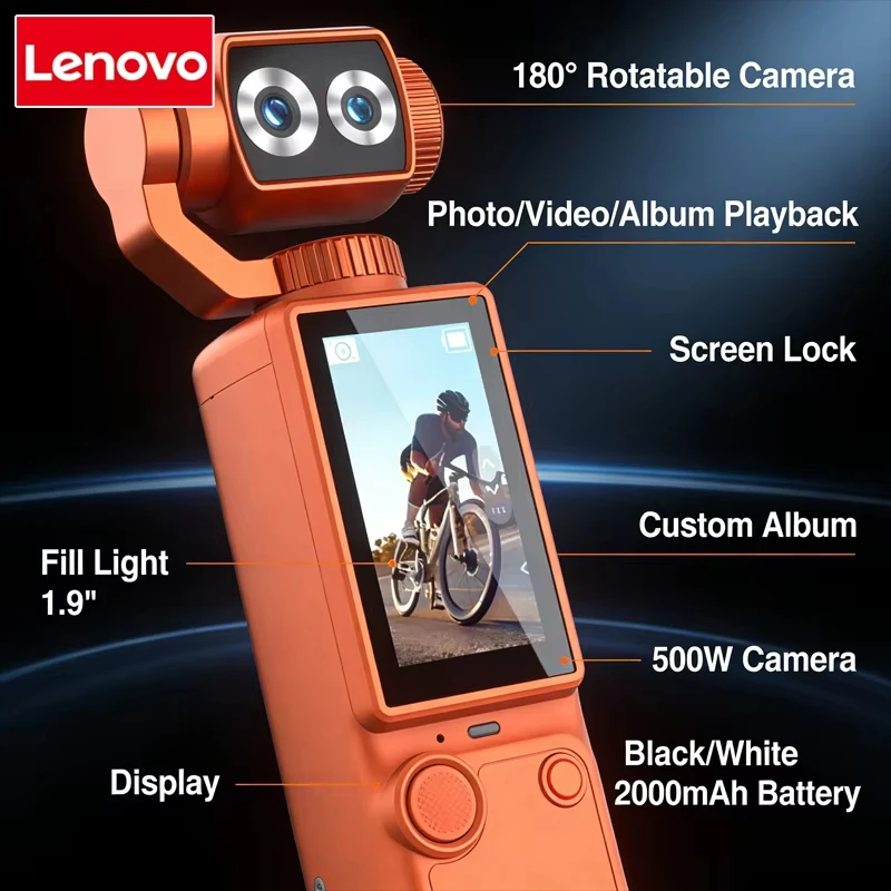 Lenovo HD Wi-Fi Wearable Sports Camera with Built-In Fill Light - Image 5