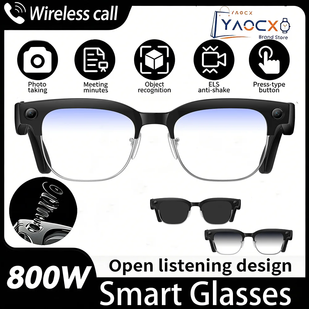 W630 Smart Glasses – 8MP OIS Camera, Voice Wake-Up & Calls - Image 8
