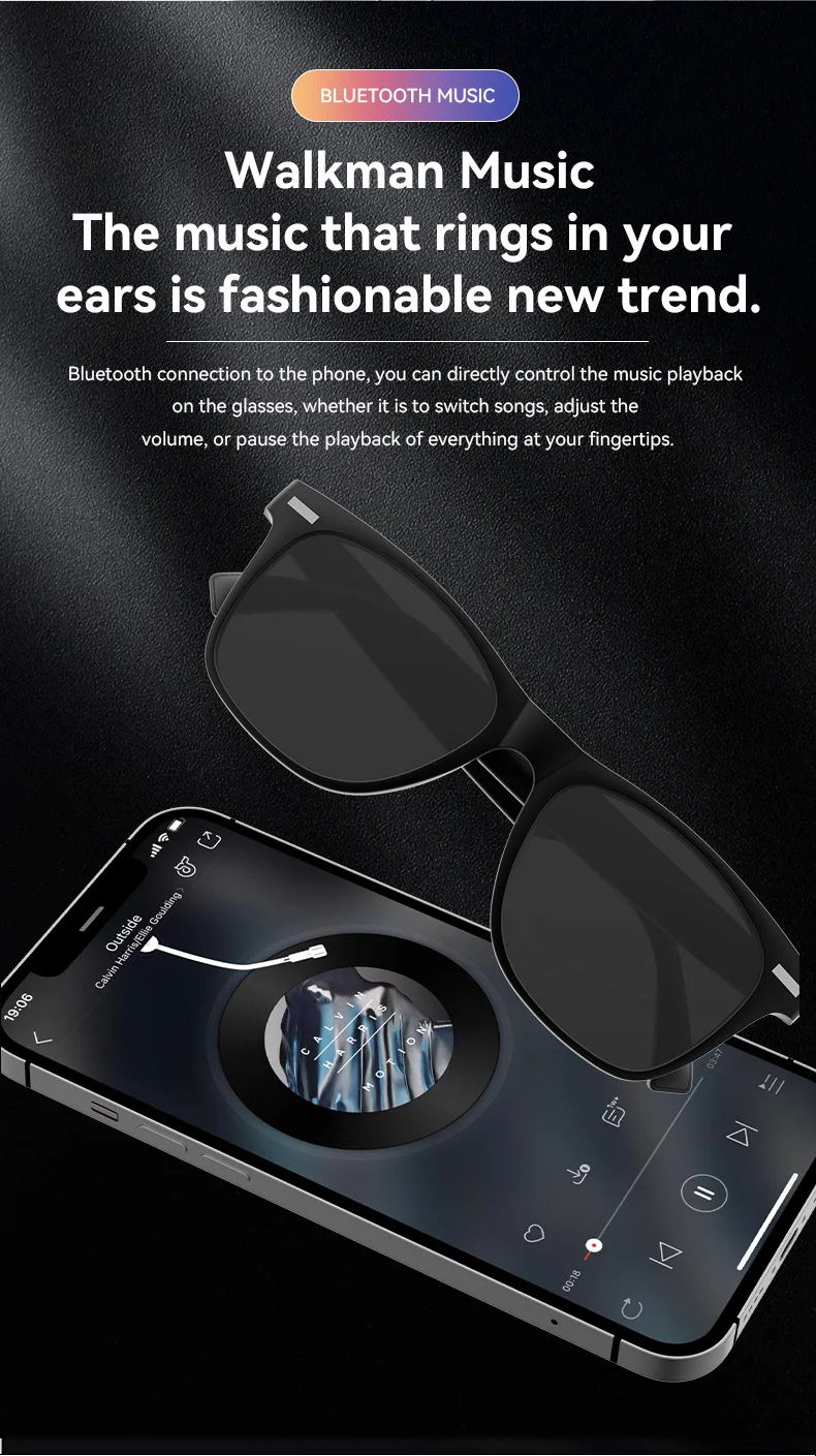 Lenovo AI Smart Sunglasses – 4K Video, Remote Photo, Music & Translator - Image 3