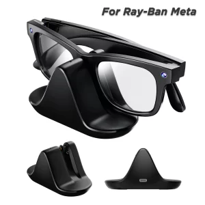 Charging Dock for Ray-Ban Meta Smart Glasses – LED Indicator & USB Cable