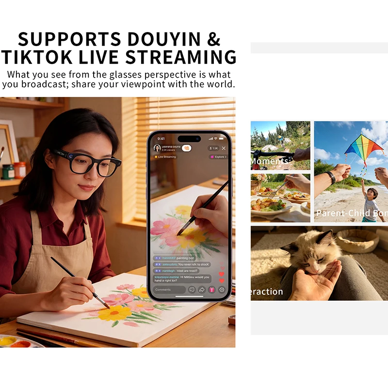 CY03 AI Smart Glasses – 8MP Camera, 1080P Video & Live Translation - Image 5
