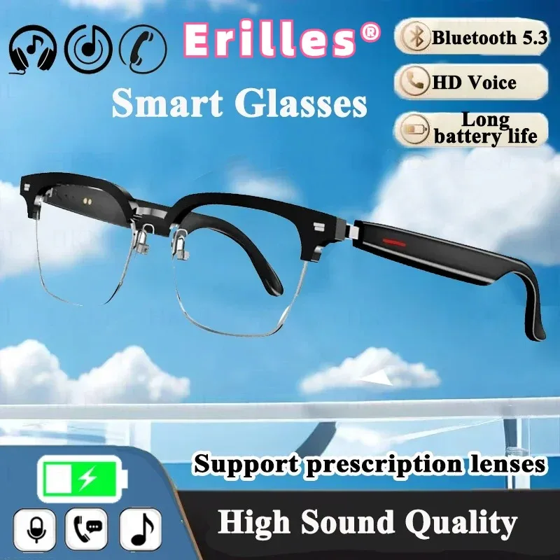Erilles E13 Audio Smart Glasses – Blue-Light & Polarized Lenses