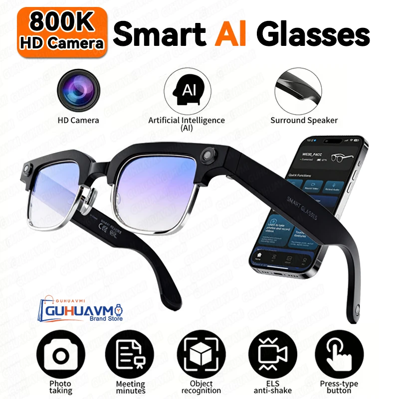 AIGLASSZ Vision V04 – 8MP AI Smart Sunglasses, Wi-Fi Transfer, Calls & Music - Image 7