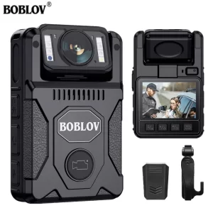 Boblov M7 1080P GPS Body Camera – 4000mAh, 128GB, 180° Rotating