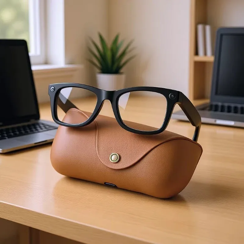 MT5 Ultra AI Smart Glasses with Charging Case – 8MP Camera & Translation - Image 4
