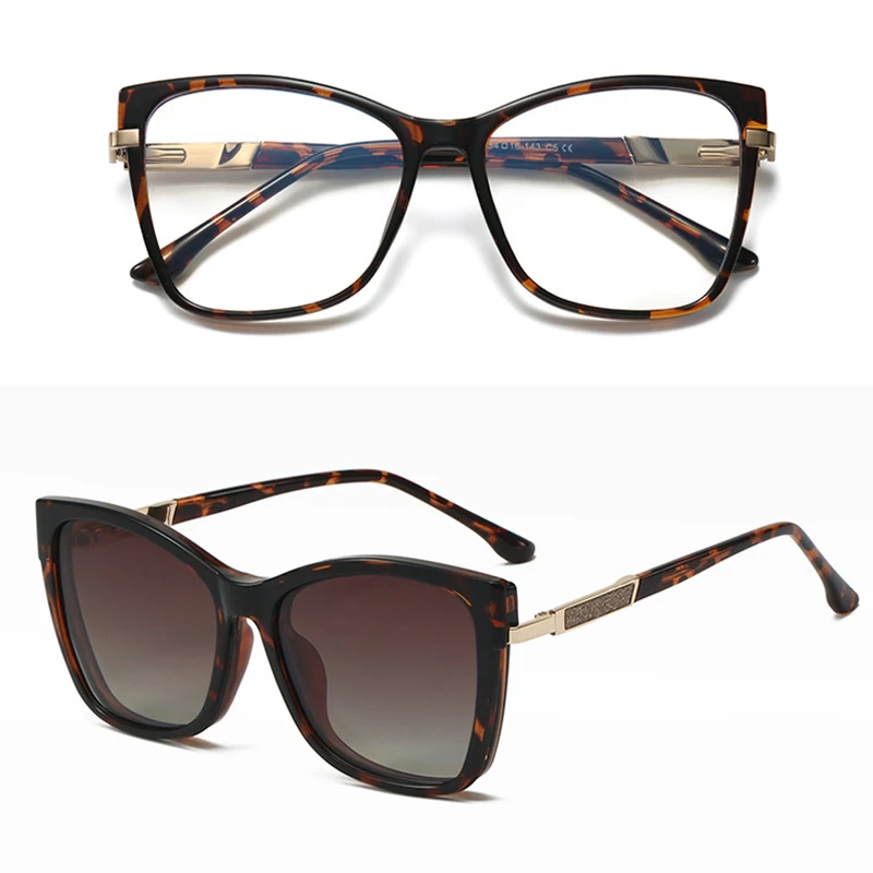 Vicky TR90 Magnetic Clip-On Polarized Sunglasses – Optical Frame - Image 10