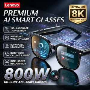 Lenovo Bluetooth Audio Sunglasses – UV-Resistant Sports Glasses