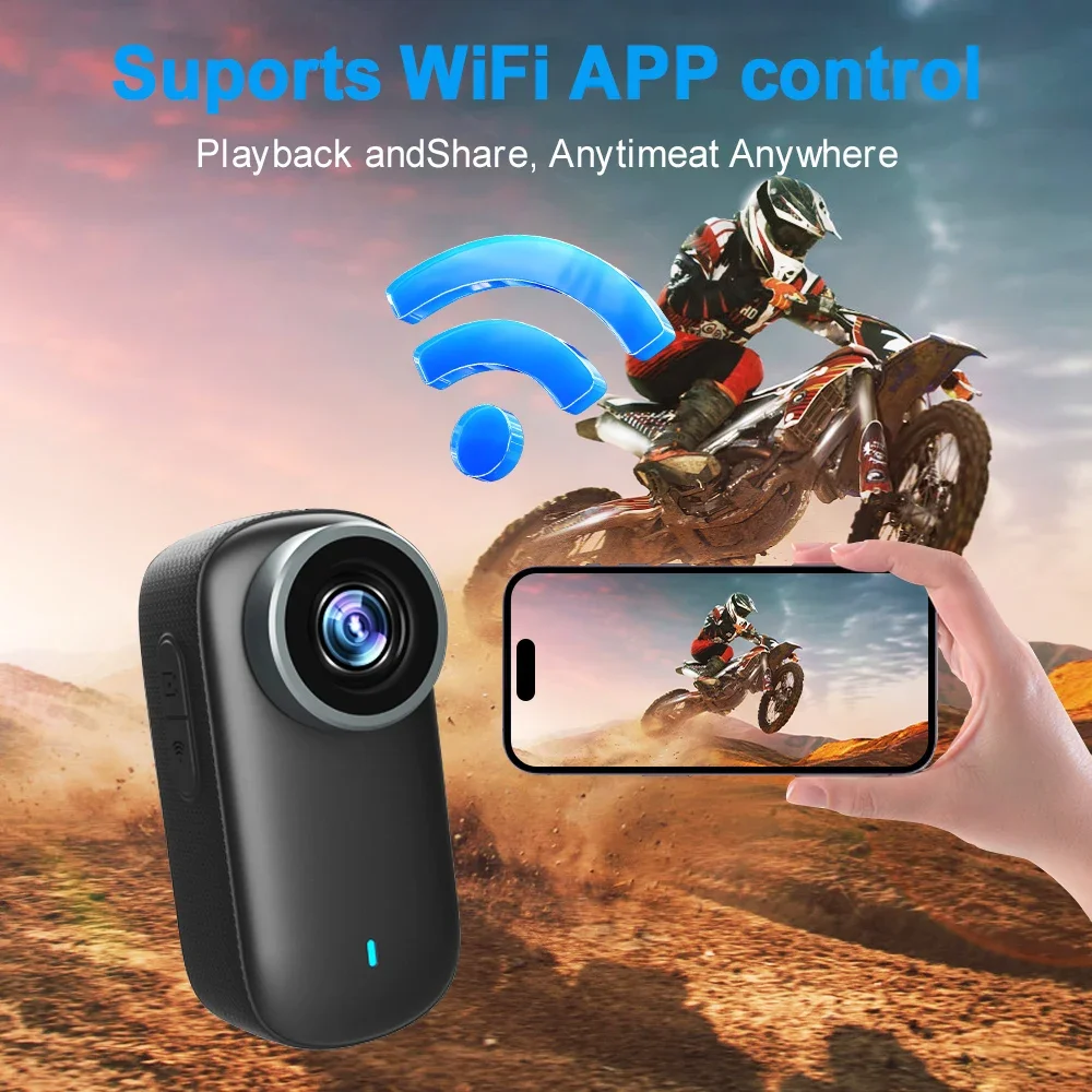 AIGLASSZ Trek TK08 – 4K Wi-Fi Mini Thumb Camera, Magnetic Chest Body Cam - Image 2