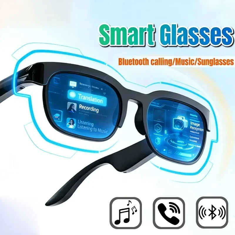 AIGLASSZ Vision V33 – AI Translation Audio Sunglasses, Conversation Recording & Music