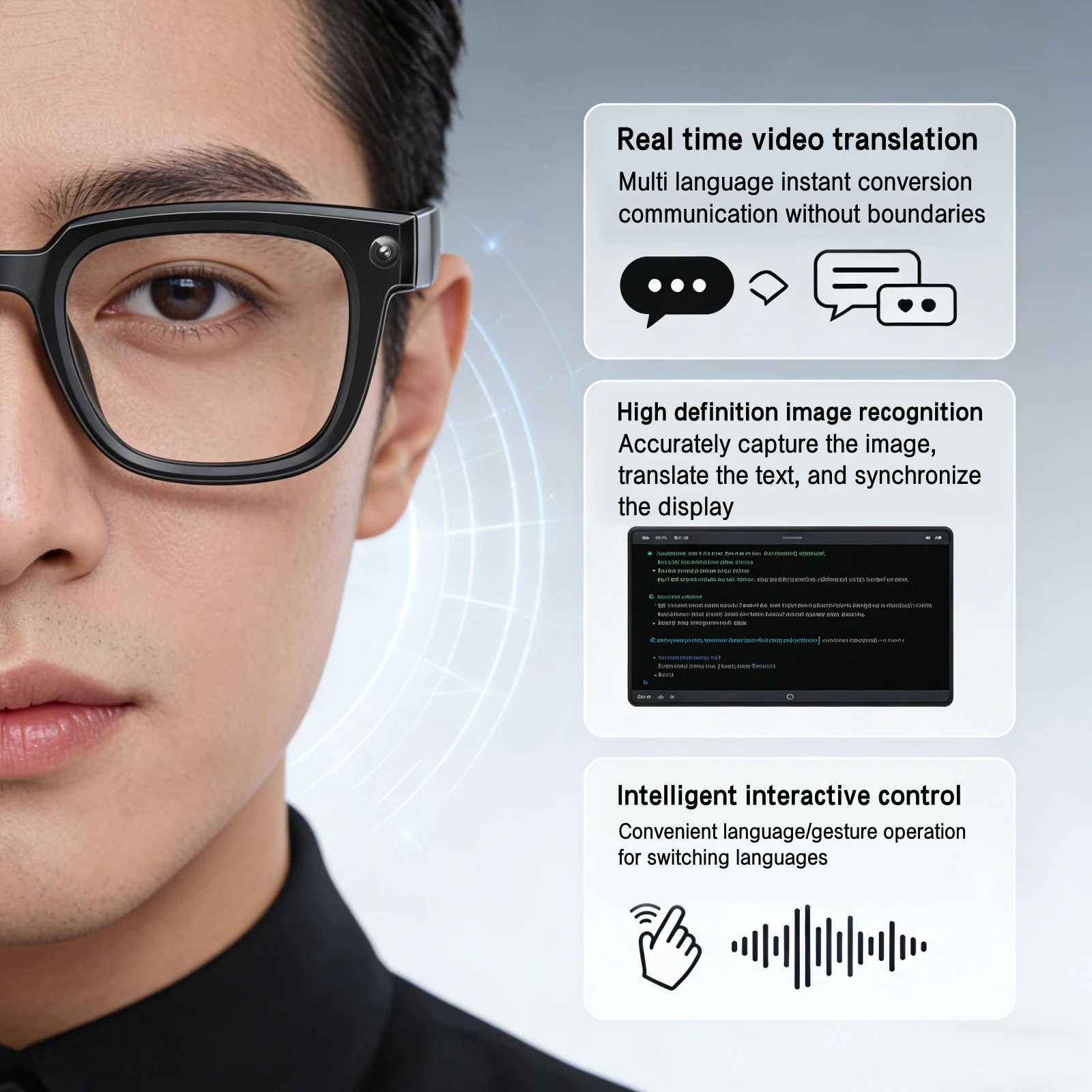 Q11 Photochromic Smart Glasses – 8MP Camera & Real-Time Translation - Image 5