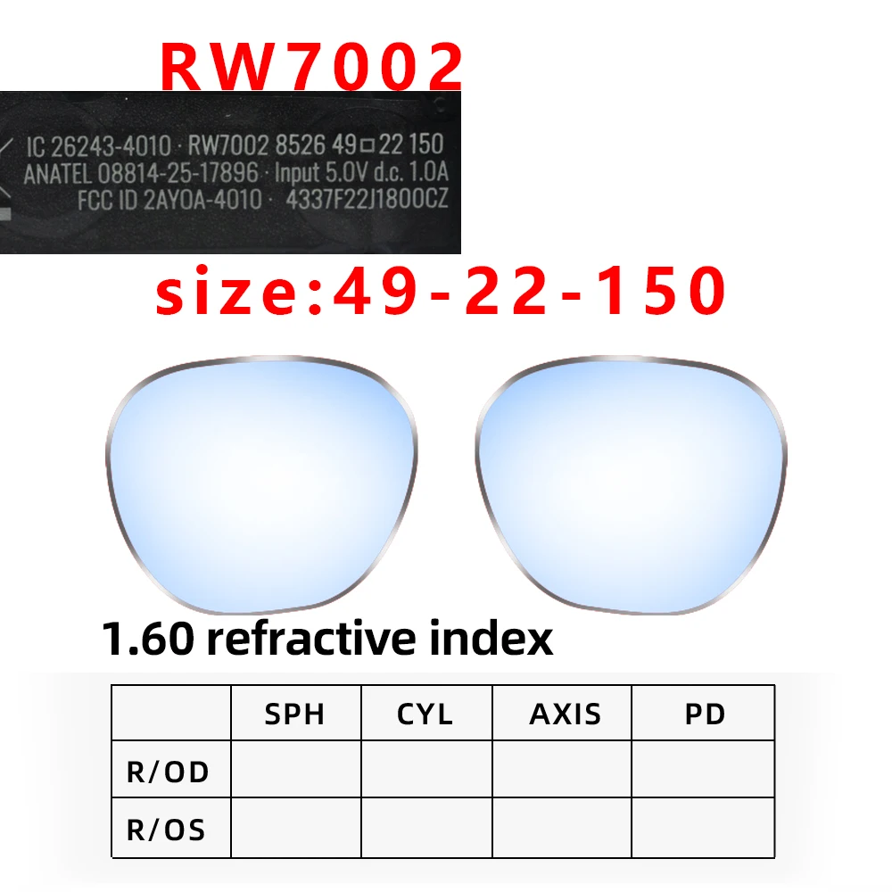 Custom Prescription Photochromic Lenses for Ray-Ban Meta Blayzer Optics Gen 2 - Image 7
