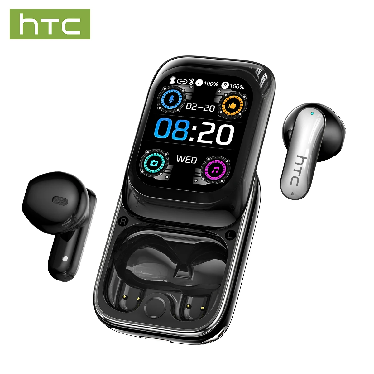HTC NE48 TWS Earbuds – AI Translation, 2K Touchscreen, Bluetooth 6.0 - Image 7