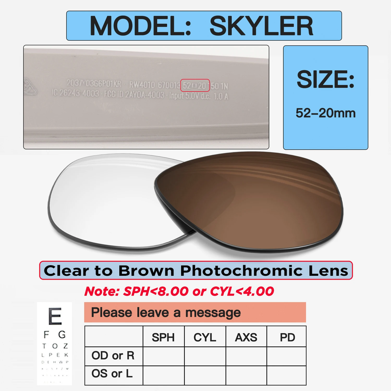 Custom Prescription Lenses for Ray-Ban Meta Wayfarer, Headliner & Skyler - Image 22
