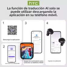 HTC NE20 Hi-Fi TWS Earbuds – AI Translator, Bluetooth 6.0, HD Screen - Image 6