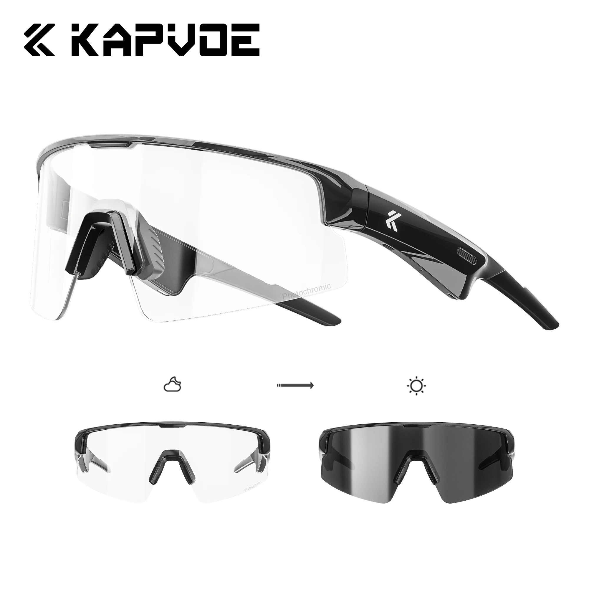 Kapvoe Bluetooth Cycling Sunglasses – UV400 Audio Sports Glasses - Image 9