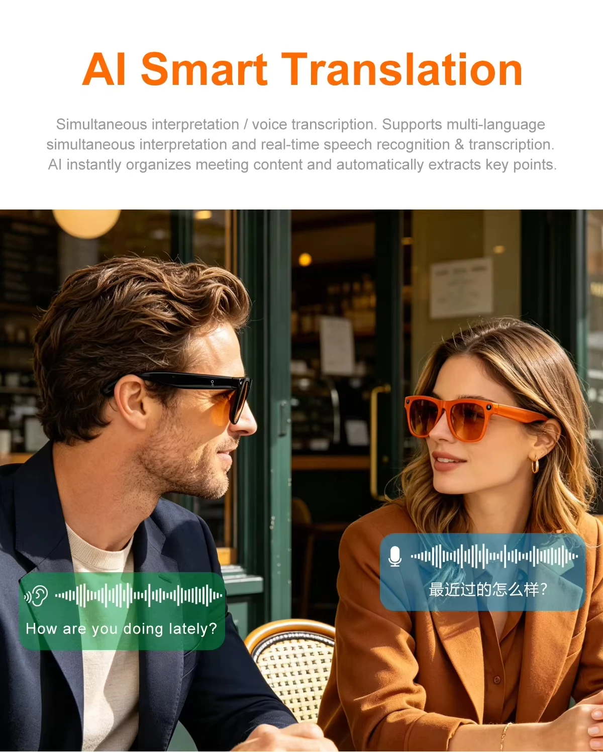 Lenovo Bluetooth Audio Sunglasses – UV-Resistant Sports Glasses - Image 3